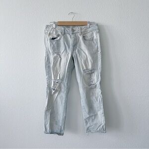 American Eagle Boyfriend Crop Distressed Jeans